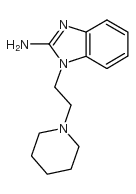 苯并咪唑-2-胺,1-[2-(1-哌啶基)乙基]-结构式