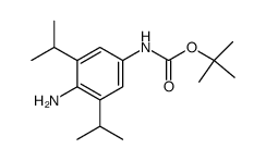 tert-butyl (4-amino-3,5-diisopropylphenyl)carbamate结构式