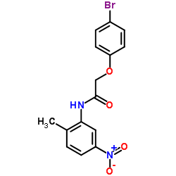 2-(4-Bromophenoxy)-N-(2-methyl-5-nitrophenyl)acetamide结构式