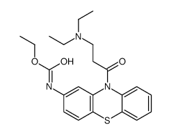 Ethyl [10-(N,N-diethyl-β-alanyl)-10H-phenothiazin-2-yl]carbamate结构式