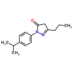 2-(4-Isopropylphenyl)-5-propyl-2,4-dihydro-3H-pyrazol-3-one结构式