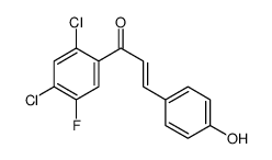 1-(2,4-dichloro-5-fluorophenyl)-3-(4-hydroxyphenyl)prop-2-en-1-one Structure