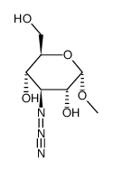Methyl 3-azido-3-deoxy-α-D-glucopyranoside结构式