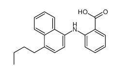2-[(4-butylnaphthalen-1-yl)amino]benzoic acid Structure