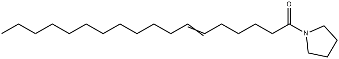 1-(6-Octadecenoyl)pyrrolidine structure