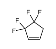 3,3,4,4-tetrafluorocyclopentene Structure