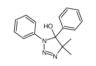 5,5-dimethyl-3,4-diphenyl-4,5-dihydro-3H-[1,2,3]triazol-4-ol结构式