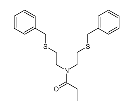 N,N-bis(2-(benzylthio)ethyl)propionamide Structure