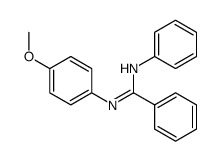 N-(4-methoxyphenyl)-N'-phenylbenzamidine Structure