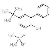 [1,1'-Biphenyl]-2-ol,5-(1,1-dimethylethyl)-3-[(dimethyloxidoamino)methyl]- Structure