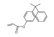 4-(1-methyl-1-phenylethyl)phenyl acrylate structure