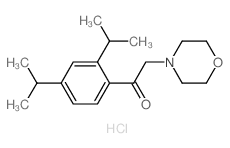 Ethanone,1-[2,4-bis(1-methylethyl)phenyl]-2-(4-morpholinyl)-, hydrochloride (1:1) structure