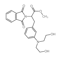 methyl 3-[3-(bis(2-hydroxyethyl)amino)phenyl]-2-(1,3-dioxoisoindol-2-yl)propanoate Structure