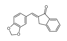 (2E)-2-(1,3-benzodioxol-5-ylmethylidene)-3H-inden-1-one结构式