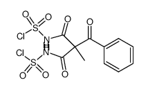(2-benzoyl-2-methylmalonyl)bis(sulfamoyl chloride) Structure