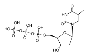 5'-mercapto-5'-deoxythymidine 5'-S-triphosphate Structure