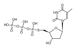 5'-mercapto-5'-deoxythymidine 5'-S-triphosphate结构式