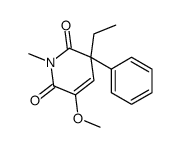 3-Ethyl-5-methoxy-1-methyl-3-phenyl-2,6(1H,3H)-pyridinedione structure