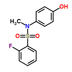 2-FLUORO-N-(4-HYDROXY-PHENYL)-N-METHYL-BENZENESULFONAMIDE Structure