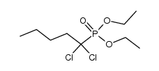 (1,1-dichloro-pentyl)-phosphonic acid diethyl ester Structure