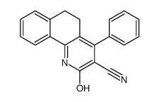 2-oxo-4-phenyl-5,6-dihydro-1H-benzo[h]quinoline-3-carbonitrile Structure