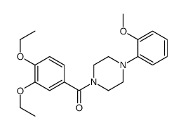(3,4-diethoxyphenyl)-[4-(2-methoxyphenyl)piperazin-1-yl]methanone结构式
