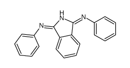 N-phenyl-3-phenyliminoisoindol-1-amine Structure