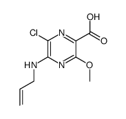 5-allylamino-6-chloro-3-methoxy-pyrazine-2-carboxylic acid Structure