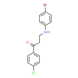 3-(4-bromoanilino)-1-(4-chlorophenyl)-1-propanone结构式