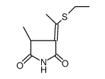 3-[1-(Ethylthio)ethylidene]-4-methyl-2,5-pyrrolidinedione Structure