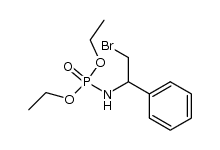 diethyl (2-bromo-1-phenylethyl)phosphoramidate Structure