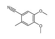 4,5-dimethoxy-2-methylbenzonitrile结构式