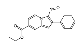 ethyl 3-nitroso-2-phenylindolizine-7-carboxylate结构式