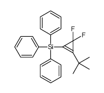 (2-tert-butyl-3,3-difluorocyclopropen-1-yl)-triphenylsilane结构式