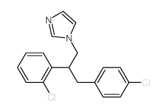 1-(2-(2-Chlorophenyl)-3-(4-chlorophenyl)propyl)-1H-imidazole结构式