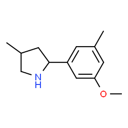 Pyrrolidine, 2-(3-methoxy-5-methylphenyl)-4-methyl- (9CI) Structure