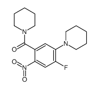 (4-fluoro-2-nitro-5-piperidin-1-ylphenyl)-piperidin-1-ylmethanone结构式