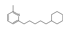 2-(5-cyclohexylpentyl)-6-methylpyridine结构式