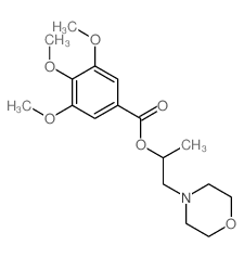 1-morpholin-4-ylpropan-2-yl 3,4,5-trimethoxybenzoate结构式