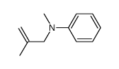 N-(2-methyl-2-propenyl)-N-methylaniline结构式