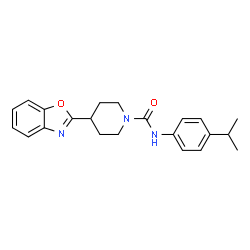 1-Piperidinecarboxamide,4-(2-benzoxazolyl)-N-[4-(1-methylethyl)phenyl]-(9CI) structure