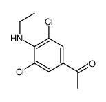 1-[3,5-dichloro-4-(ethylamino)phenyl]ethanone Structure