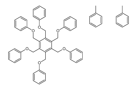 1,2,3,4,5,6-hexakis(phenoxymethyl)benzene,toluene Structure