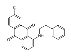 7-chloro-1-(2-phenylethylamino)anthracene-9,10-dione结构式