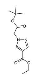 Ethyl 1-[2-[(2-methylpropan-2-yl)oxy]-2-oxoethyl]pyrazole-4-carboxylate结构式