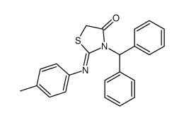 3-benzhydryl-2-(4-methylphenyl)imino-1,3-thiazolidin-4-one Structure