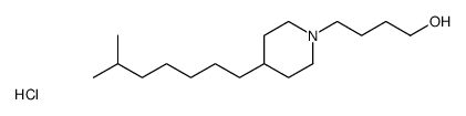 4-[4-(6-methylheptyl)piperidin-1-yl]butan-1-ol,hydrochloride结构式