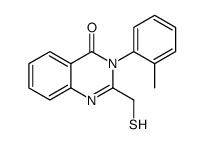 3-(2-methylphenyl)-2-(sulfanylmethyl)quinazolin-4-one Structure