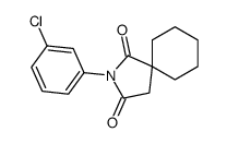 2-(3-chlorophenyl)-2-azaspiro[4.5]decane-1,3-dione Structure