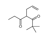 2,2-dimethyl-4-prop-2-enylheptane-3,5-dione Structure